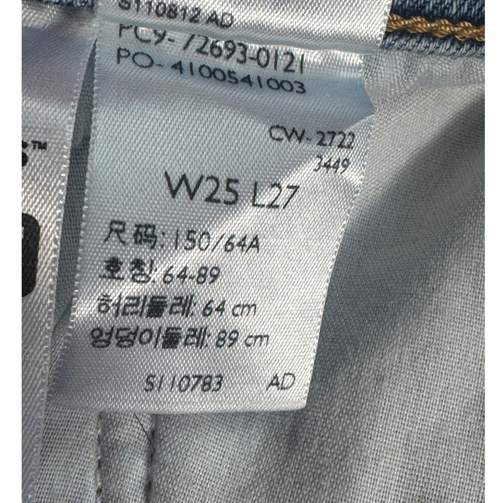 Levi's Womens Ribcage Straight Ankle Jeans High Rise Medium Wash Size 25 - Picture 6 of 11